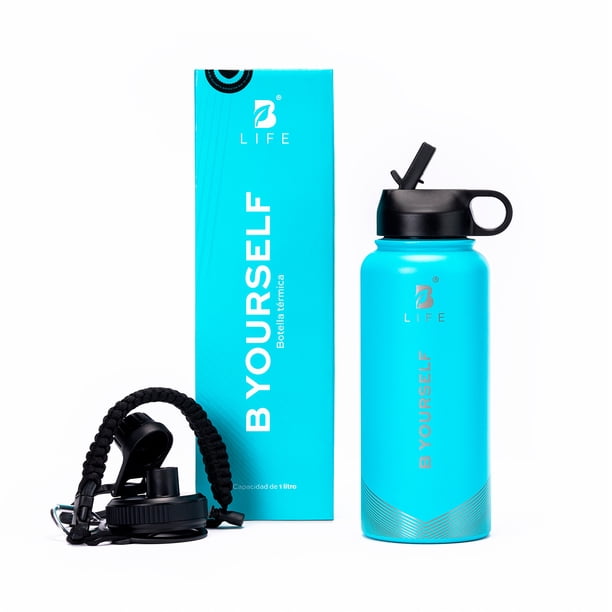 Botella Térmica Azul 1L (32 Oz) B Yourself | Libre de BPA |B Life