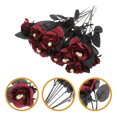 thumbnail image 3 of 10pcs Halloween Fano Rose Rose Rose artificial decorativo con cráneo para la fiesta de Halloween HOMEMAXS 14425158-MX, 3 of 6