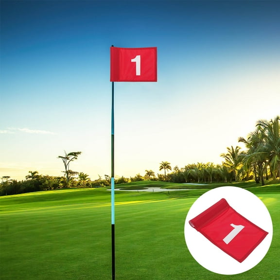 UPOUART Premium Nylon Red Golf Flag - Perfect for Durable Training and Decoration