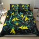 thumbnail image 4 of Nueva Zelanda Kowhai Flores Juego de cama Maori Koru Patrón Con Paua Shell Estilo, 4 of 6