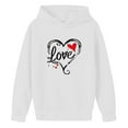 thumbnail image 4 of Sudaderas con capucha para niños y niñas, sudaderas casuales de manga larga, lindas sudaderas de gran tamaño con bolsillo de polar, chaquetas para niñas, 4 of 4