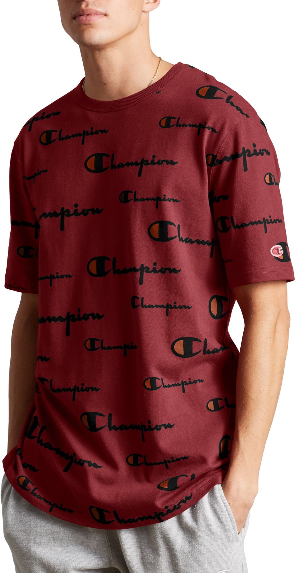 Champion Men's Allover Logo T-Shirt -