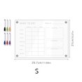 thumbnail image 3 of Home Decor Gnobogi Transparent Acrylic Weekly Plan Memo Message Board With 6 Erasable Pens 2ml on Clearance, 3 of 7