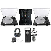 (2) Numark NTX1000 Direct Drive DJ Turntables+Allen & Heath Mixer+Headphones+Mic