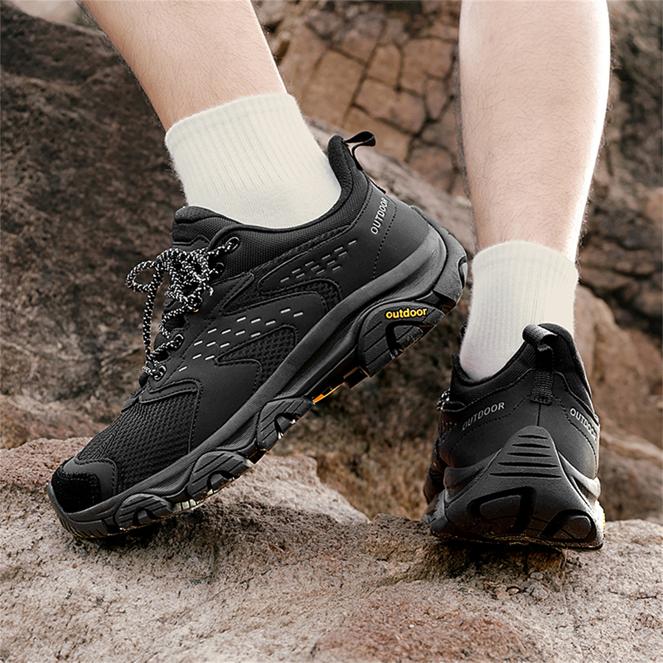 YOURDIARY Womens Mens Hiking Shoes Unsex Comfortable Breathable Anti-Slip Sneakers
