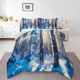 thumbnail image 4 of Coastal Beach Surf Twin Bedding Set,Ocean Sea Surfer Comforter&nbsp;Set,Summer Hawaiian Palm Tree Quilt Bed Set Sunset Dolphin Floral Bed Comforter&nbsp;Set 2Pcs, 4 of 4