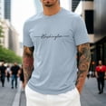 thumbnail image 2 of Graphic Tee for Everyday Casual Wear with Starry Sky Print - Short Sleeve Summer Top in Comfortable Blend for Men Men's Loose Fit Shirts, 2 of 4