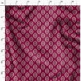 thumbnail image 3 of Soimoi Pure Silk Red Fabric By the Yard - 42 Inch Wide - Geometric Material - Artistic and Modern Patterns for Various Uses Printed Fabric, 3 of 6