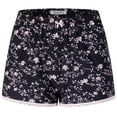 thumbnail image 4 of SofiePJ, Women's, Printed Robe Set with Chemise and Shorts 3 PC Sleepwear Lounge Wear, Black Dot, M, 4 of 7