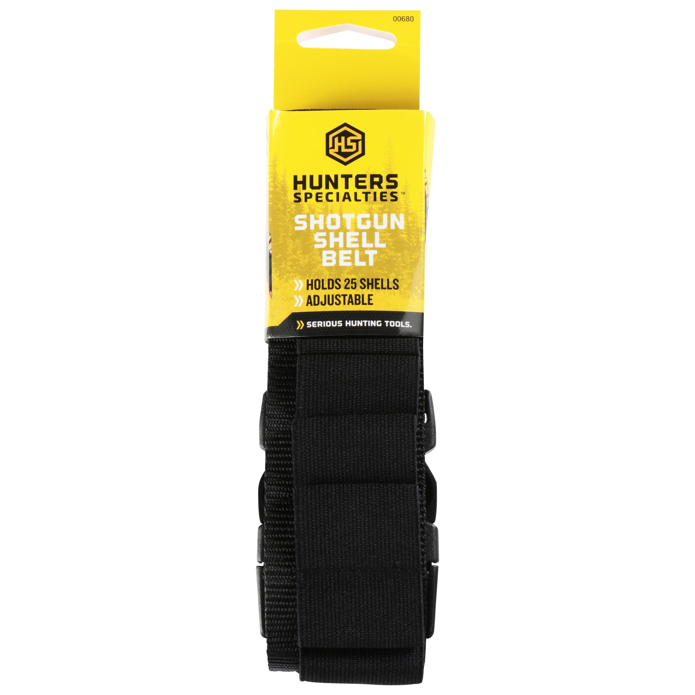 HUNTERS SPECIALTIES Adjustable Round Tactical Shotgun Shell Belt with Quick Release Buckle - Holds Up To 25 Shells