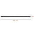 thumbnail image 5 of Utopia Alley Adjustable 72-In Shower Curtain Tension Rod - Rust-Proof Aluminum with Rubber End Cap, No Drill Installation - Extendable & Retractable, Wall-to-Wall - Easy to Hang, Black Finish, 5 of 10