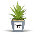 thumbnail image 1 of dinosaur black bs die out Fake Pineapple Flower Pot Vase Mini Decor, 1 of 3