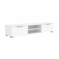 thumbnail image 6 of FurniFact White High Gloss TV Cabinet - Stylish TV Stand with Drawers and Shelves, 6 of 6