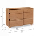 thumbnail image 7 of Mainstays Kids 6 Drawer Dresser, Warm Walnut, 7 of 7