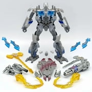 6.7-Inch Transformer Studio Series 05 Voyager Class Movie 2 Optimus Prime Flying Wing Column KO SS44 Action Figure (TW-1022,White+Accessory Kit)
