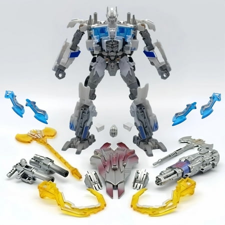 6.7-Inch Transformer Studio Series 05 Voyager Class Movie 2 Optimus Prime Flying Wing Column KO SS44 Action Figure (TW-1022,White+Accessory Kit)