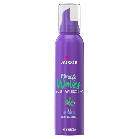 Aussie Miracle Waves Soft Wave Mousse 6oz (Pack of 3)