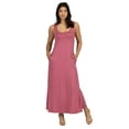 thumbnail image 2 of Scoop Neck Sleeveless Maxi Dress with Pockets, 2 of 11