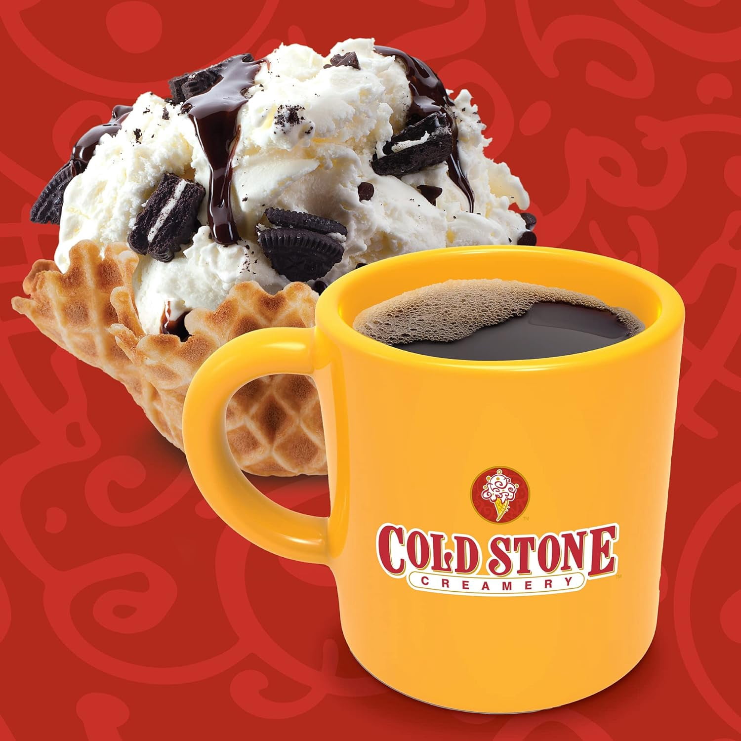Cold Stone Creamery Cookies and Creamery Ice Cream Coffee Pods for Single-Serve Coffee Brewers, 40 Ct