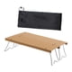 thumbnail image 2 of Mesa de campamento Mesa al aire libre Muebles de campamento estables plegables con bolsa de almacenamiento Aleación de aluminio portátil para patio, Caqui, 2 of 8