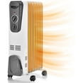 thumbnail image 1 of Gymax 1500W Oil Filled Radiator Heater Portable Space Heater w/ 3 Heat Settings, 1 of 10