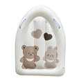 thumbnail image 3 of Tabla de surf inflable con asas, ayuda para la natación, flotador para piscina, tabla de surf para el cuerpo, balsa inflable para piscina de verano conejo y oso, 3 of 8
