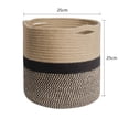 thumbnail image 2 of Maceta grande de cuerda de algodón, cesta para plantas en maceta, cesta para almacenar plantas verdes, cesta para flores, cesta para guardar muebles, cesta para ropa sucia, cesta para bocadillos,, 2 of 6
