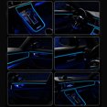 thumbnail image 2 of Mistaha Car Interior Ambient Light Strip LED Atmosphere Light with Cold Light Guide Universal Type USB Powered No Installation Required Green, 2 of 6