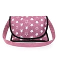 thumbnail image 4 of Bayer Design Dolls: Cozy 3 Piece Set - Pink, White, Stars - Folding Pram, Highchair, Shoulder Bag, Accessory Set For Dolls Up To 18", Kids Toy, Age 3+, 4 of 6