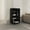 Black, variant on TUHOME Bellagio 40" Tall Four-Tier Base Cabinet with Six Open Cubbies, Modern Storage
