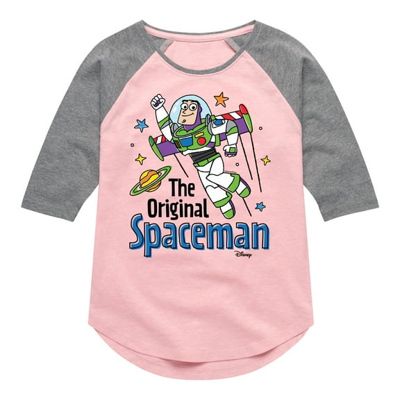 Toy Story - The Original Spaceman - Toddler & Youth Girls Raglan Graphic T-Shirt