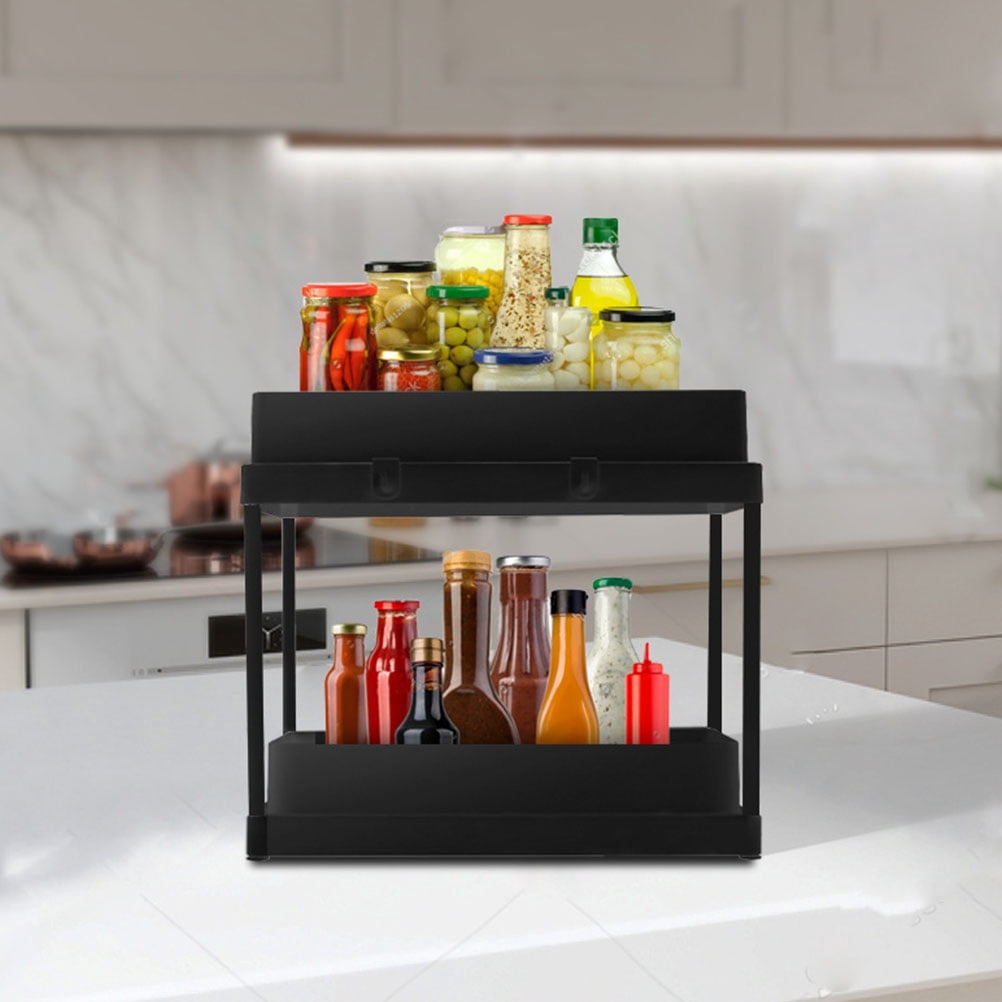 FRCOLOR  Cabinet Shelf under Sink Rack Pull Out Drawer Kitchen Ware Organizer Office
