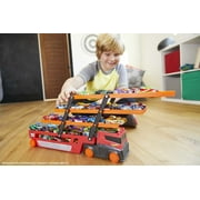 Hot Wheels Mega Hauler with 6 Expandable Levels, Stores up to 50 1:64 Scale Toy Vehicles