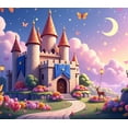 thumbnail image 4 of Fairytale Castle Backdrop Banner for Kids Party Wedding Photo Shoot Birthday Decoration Events Magical Background Props, 4 of 4