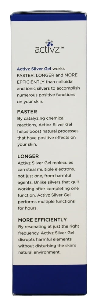 Activz Silver Gel Natural Skin Care 24 Ppm 4 Oz Walmart Com Walmart Com