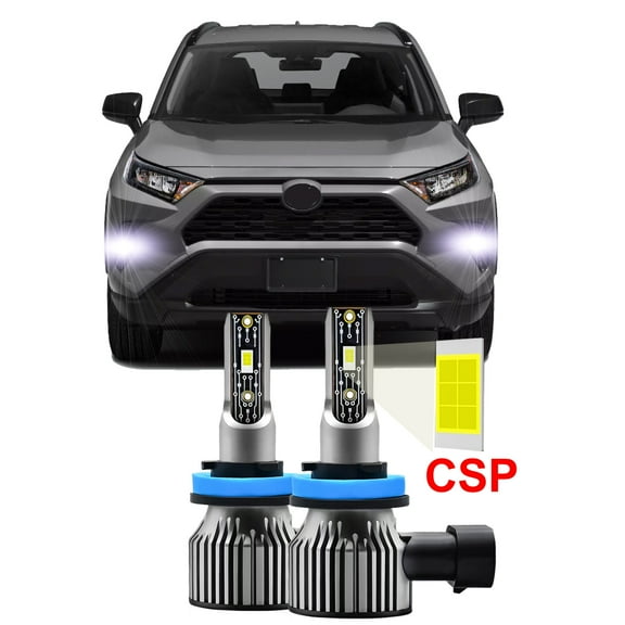 2pcs For Rav4 LED Fog Lights for Toyota RAV4 2006-2015 2016 2017 2018 2019 2020 2021 Super Bright 6000K White Fog LED Bulbs Package