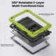 thumbnail image 3 of Funda para Samsung Galaxy Tab A11 Plus de 11 pulgadas (2025) y A9 Plus de 11 pulgadas (2023), resistente, a prueba de golpes, con soporte giratorio de 360° y correa de mano/bandolera., 3 of 9