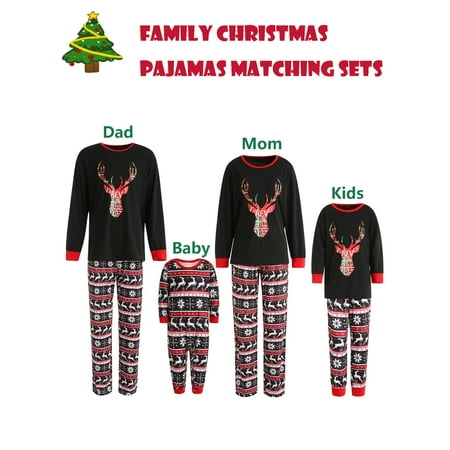 

Family Christmas Pjs Matching Sets Plaid Christmas Matching Jammies Pajamas Holiday Sleepwear for Adult Kids