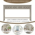 thumbnail image 5 of Rustic Console Table, Long Sofa Table with 4 Drawers and Bottom Storage Shelf, Narrow Rectangular Table for Entryway Living Room Hallway, 60", Gray Wash, 5 of 9