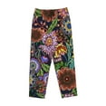 thumbnail image 4 of Xecao Vintage Floral Women's Straight Lounge Pajama Pants: The Epitome of Relaxed Sleepwear, 4 of 9