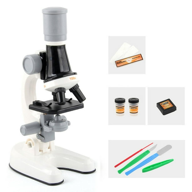 Juguetes de microscopio para niños mejorados traje de experimento de ciencia juguetes para escuela primaria