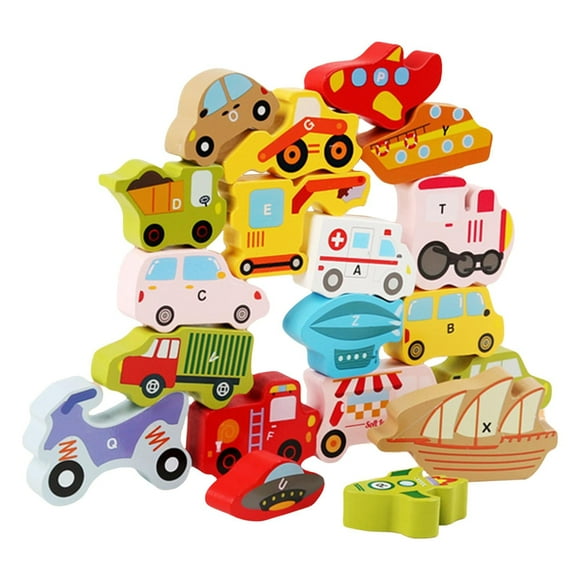 Wooden balance block, Balance and Skill Stacking Game, fine Motor Skills, Wood Stacking Block for Game, Party Activity,imagination Transport