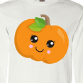 thumbnail image 4 of Inktastic Halloween Pumpkin, Smiling Pumpkin, Trick or Treat Long Sleeve T-Shirt, 4 of 5