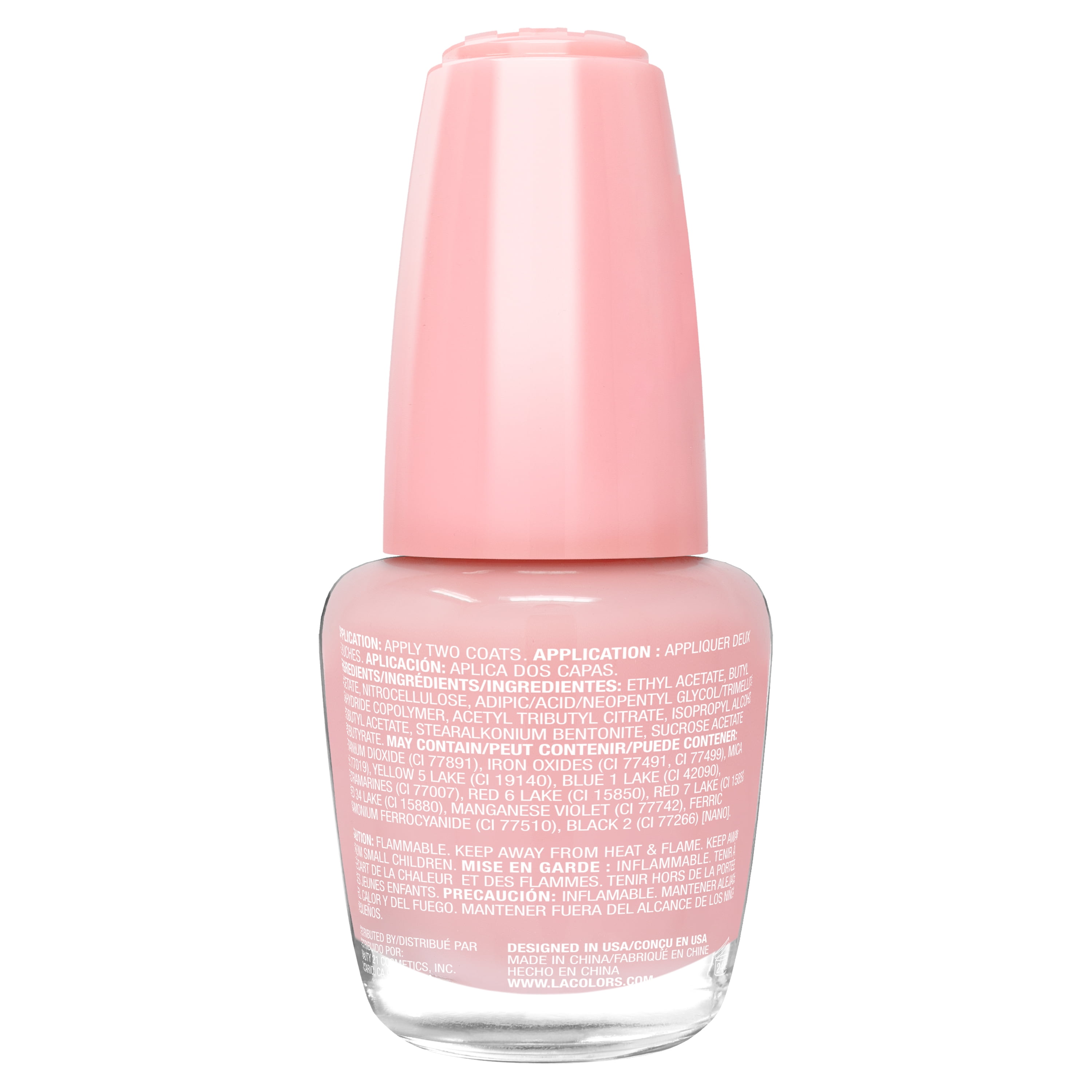 L.A. COLORS Gel-Like Shine Nail Polish, Sheer, Reflections, 0.44
