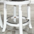 thumbnail image 4 of Cfowner 30" Bar Stool, White Finish, Charcoal Fabric Seat, 4 of 4