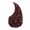 Brown, variant on LOOKSEVEN Acoustic Guitar Water Drop Shape Pickguard Fit 40/41'' Self Adhesive Multicolor-Black