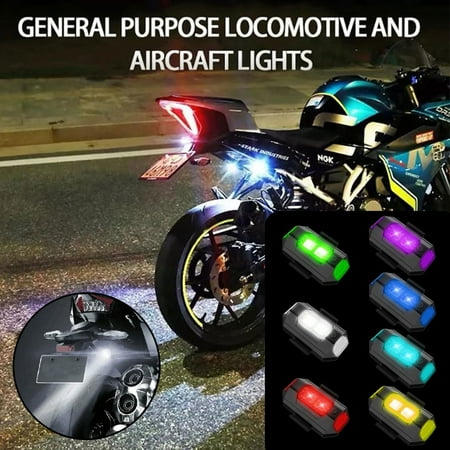 

Up to 30% off! YOHOME 7 Colors LED Aircraft Strobe Lights Charging Flash Lamp Motorcycle USB Accessories As Shown