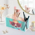thumbnail image 5 of Fish Sunglasses Pencil Pen Cosmetic Holder Cup Makeup Brush Holder Desk Accessories Holder Acrylic Organizer for Office School Home, 5 of 7