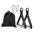 thumbnail image 2 of Almencla Exercise Handles Anti Slip for Cable Machine Pulleys Home Gym Weight Lifting black, 2 of 8