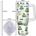 thumbnail image 4 of 30 oz Insulated Stainless Steel Frog Tumbler with Handle and Straw - Coffee Travel Mug, Water Bottle Gift for Women and Girls, 4 of 6